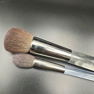 Laura Mercier Lucite Powder and Setting Brushes.